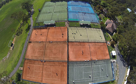 テニスに集中できる、充実した施設。